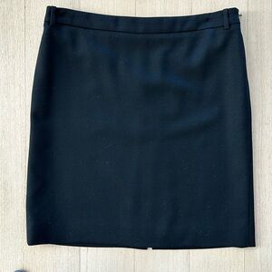 Saint Laurent Paris black wool skirt. Made in Italy. Size 42 French. Size 10 USA